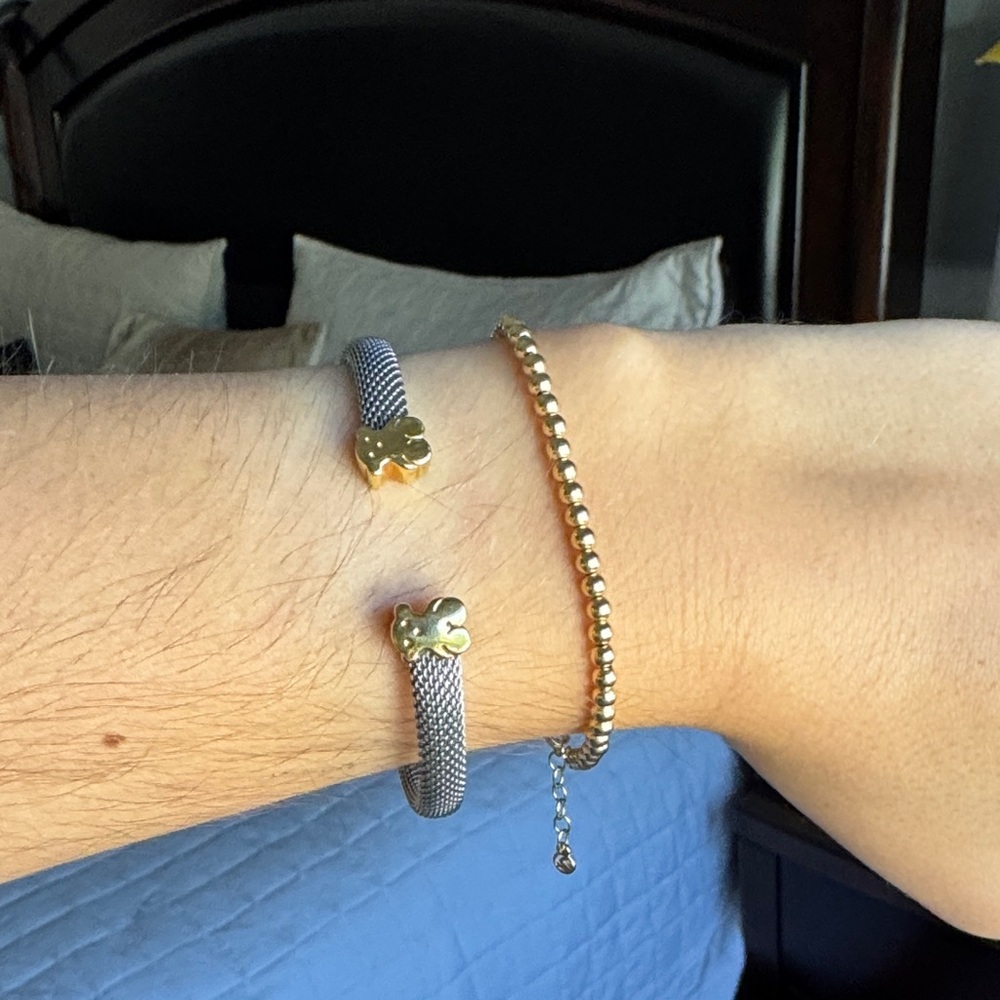 GOLD AND STEEL SWEET DOLLS BRACELET